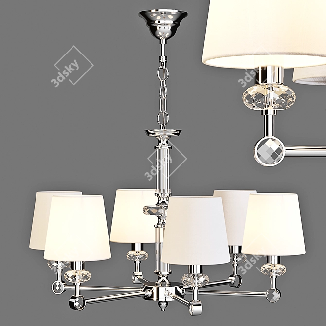 Maytoni Riverside Chandelier - Elegant NeoClassic Lighting 3D model image 1