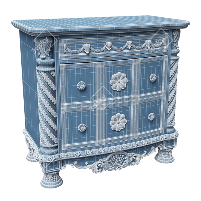 North Shore Nightstand: Elegant and Spacious 3D model image 3