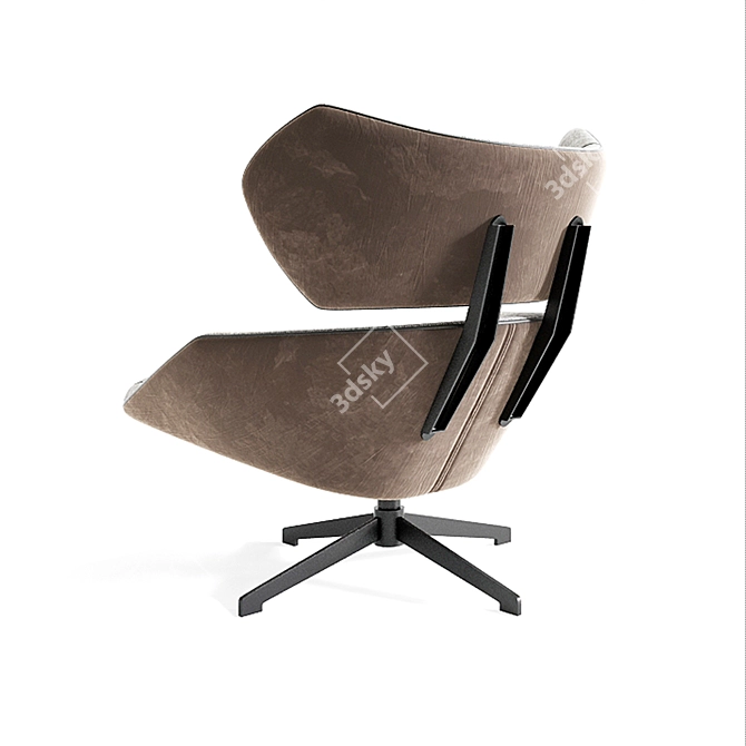 Modern Camila Lounge Armchair 3D model image 3