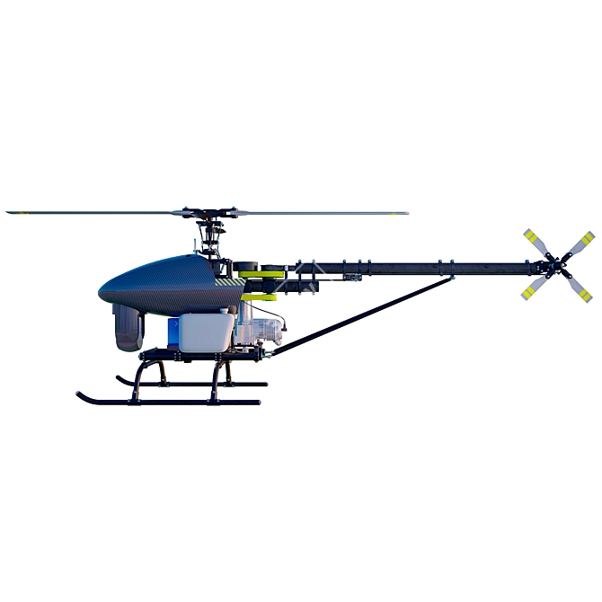 Versatile Russian UAV "Voron" - High-Performance Aerial Solution 3D model image 2