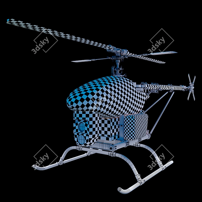 Versatile Russian UAV "Voron" - High-Performance Aerial Solution 3D model image 3