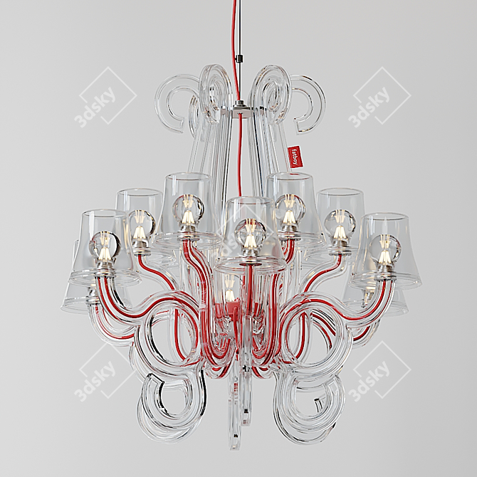 ROCKCOCO 12.0 Pendant Lamp - Timeless Elegance 3D model image 1