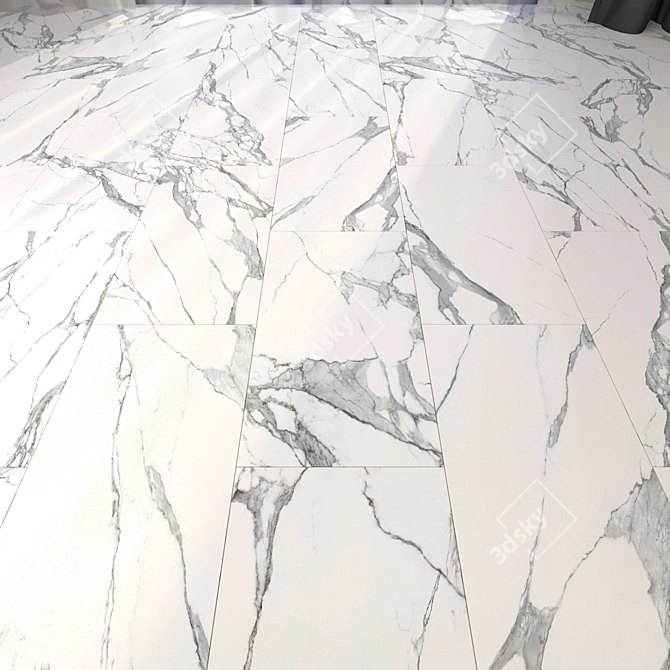 Multi-Texture Marble Floor Tiles 3D model image 3