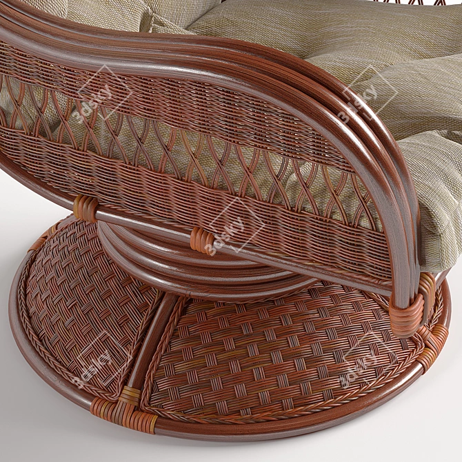 Andrea Relax Medium Rocking Chair 3D model image 2