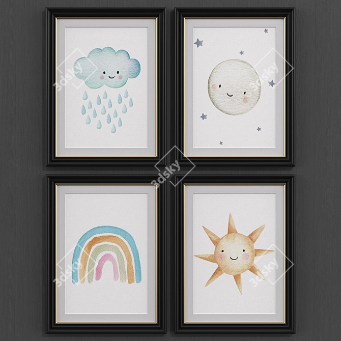 Modern Baby Weather Set 3D model image 1