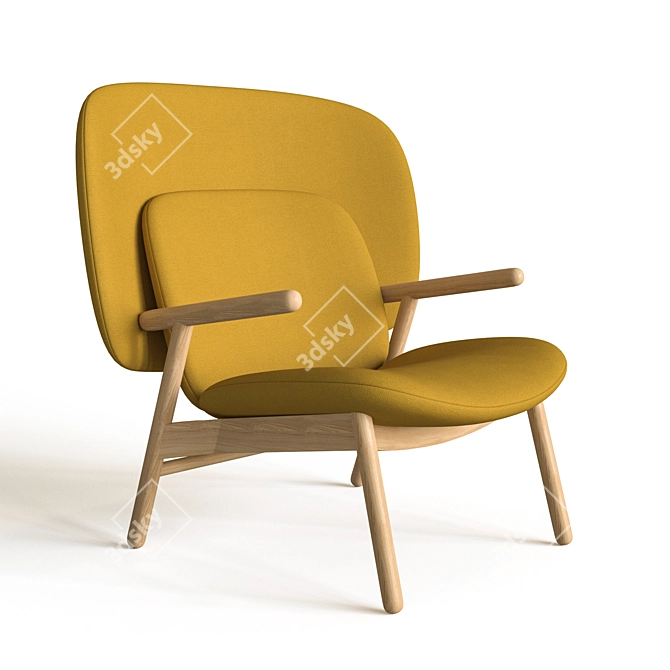 Stylish Cosh Armchair: Geometric Design 3D model image 1