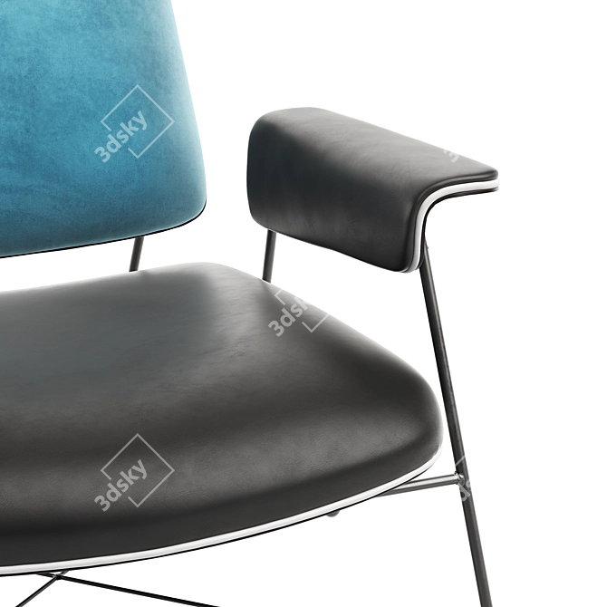 Baxter Bauhaus Chair: Sleek and Stylish Seating 3D model image 3