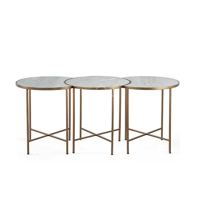 Elegant Sibyl Coffee Table 3D model image 2