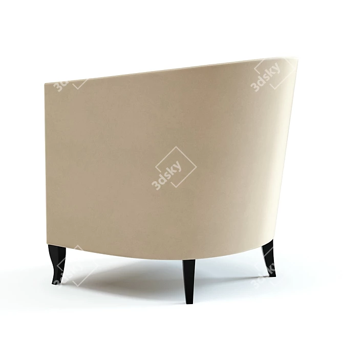 Kenzo Armchair: Stylish Comfort 3D model image 3
