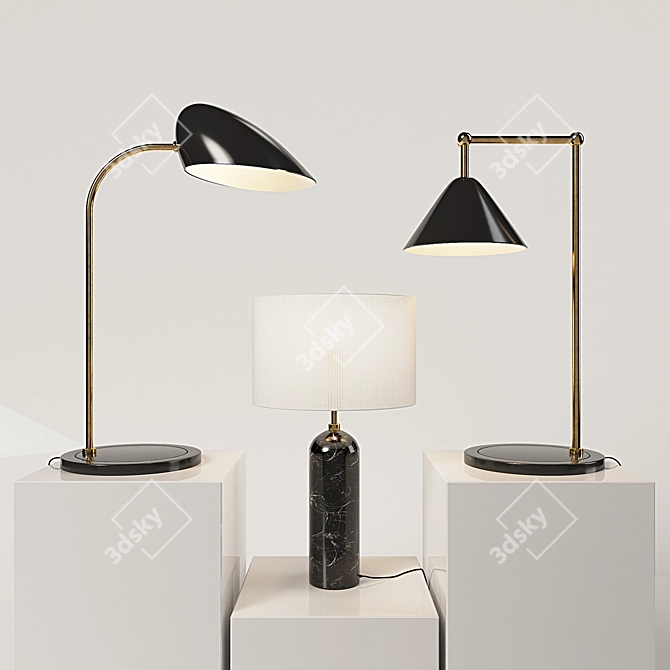 Imagin Deluxe Table Lamp Collection 3D model image 1