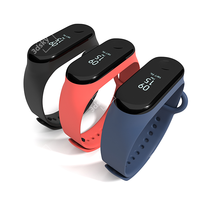 Mi Band 3: Advanced SmartWatch 3D model image 3