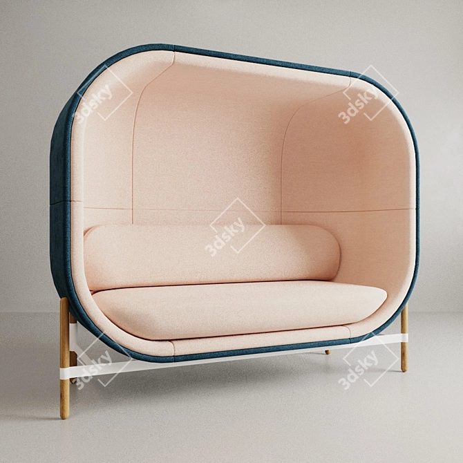 Cozy Concentration Capsule Sofa 3D model image 2