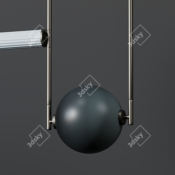 Elegant Equalizer Pendant Set 3D model image 2