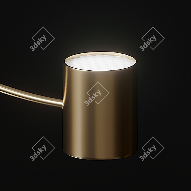 Float Round Ceiling Light - Stylish Lighting Solution 3D model image 2