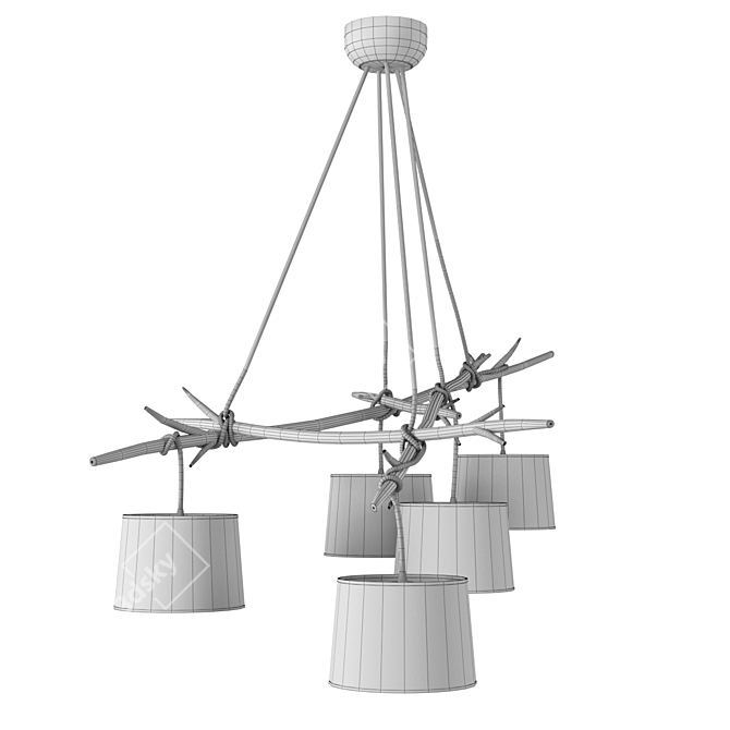 Sabina Chandelier: Elegant and Energy-saving 3D model image 2