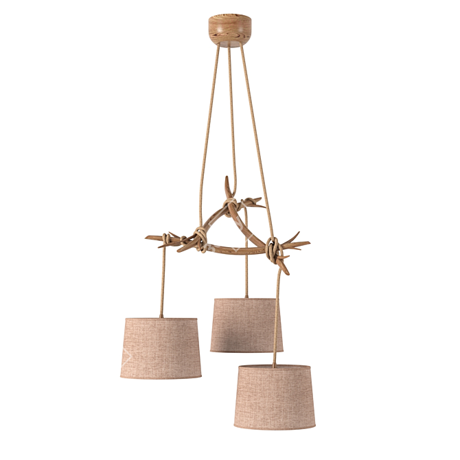 Elegant Sabina Chandelier: 6176 OHM 3D model image 1