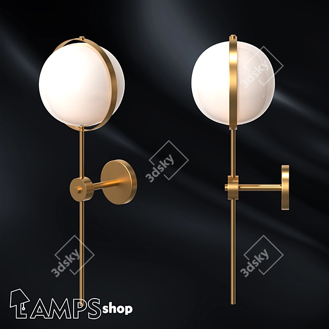 Orion M Wall Lamp 3D model image 1