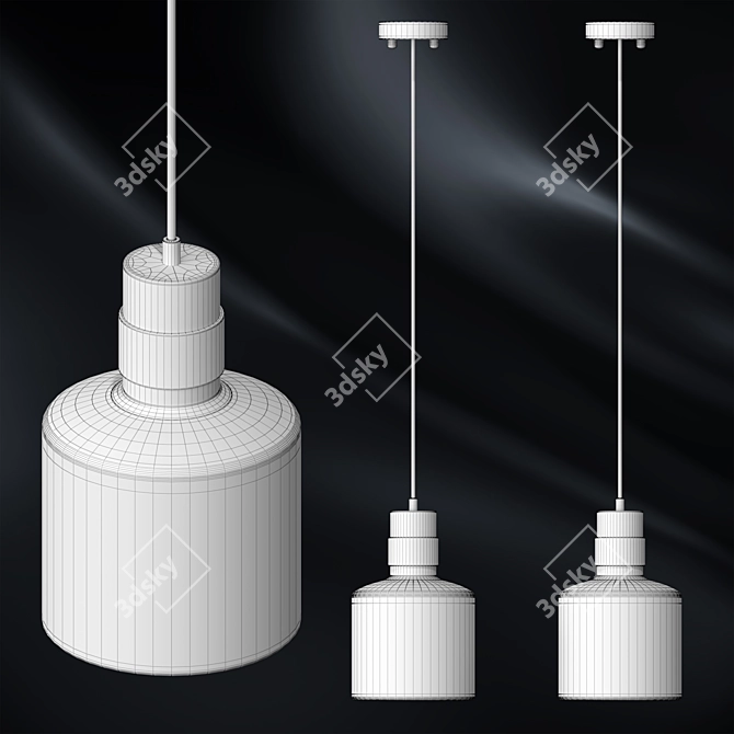 Enigmatic Glow: Riddle Chandeliers 3D model image 2