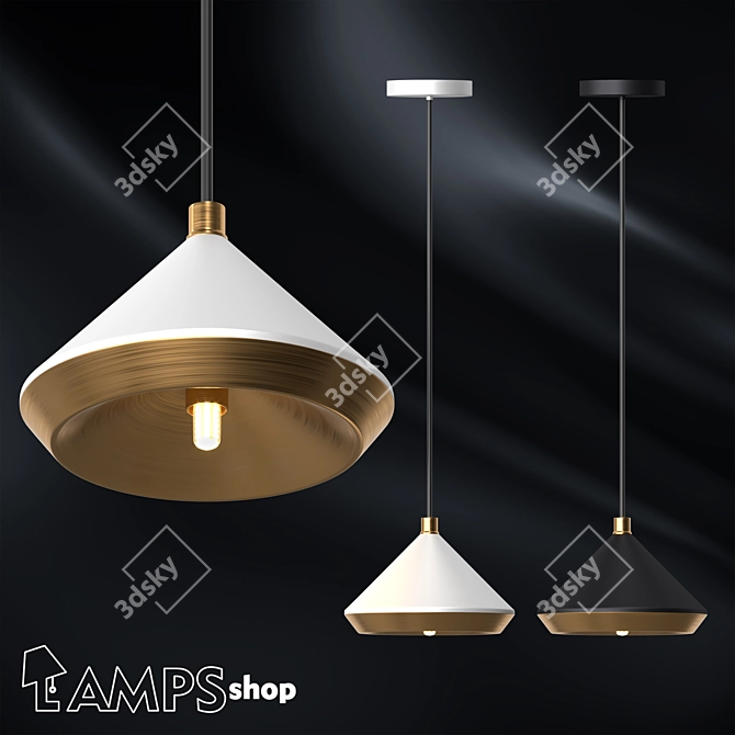 Elegant Shear Chandeliers for Luxurious Ambiance 3D model image 1