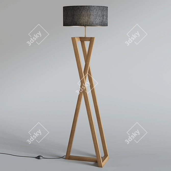 Elegant Floor Lamp - Modern Design 3D model image 2