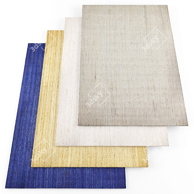 8-Piece Rug Collection 3D model image 1