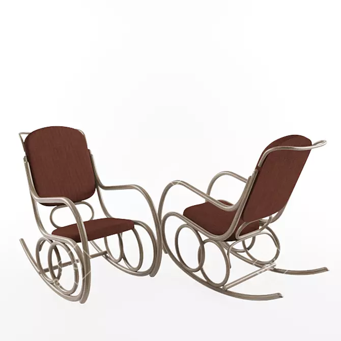 Elegant Rocking Armchair: Dondolo Chair 3D model image 2