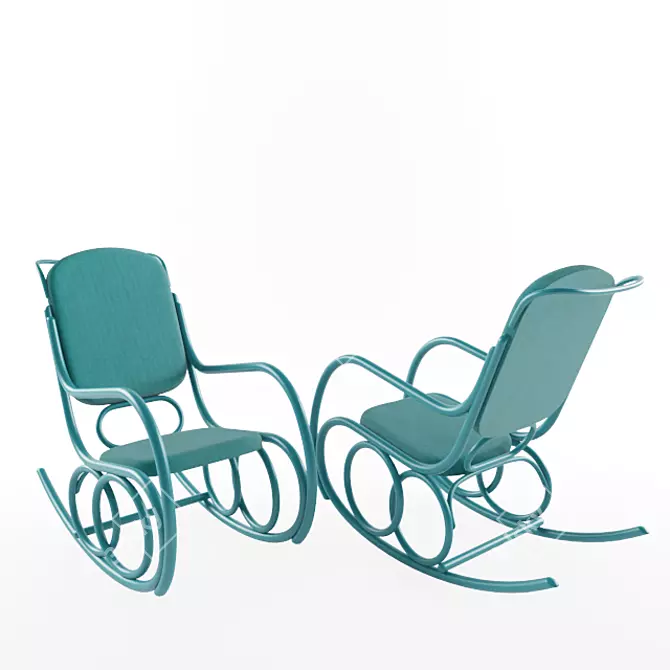 Elegant Rocking Armchair: Dondolo Chair 3D model image 3