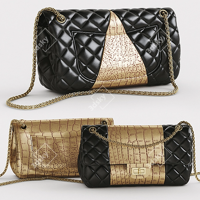 Chic Chanel Handbag 2016 3D model image 2