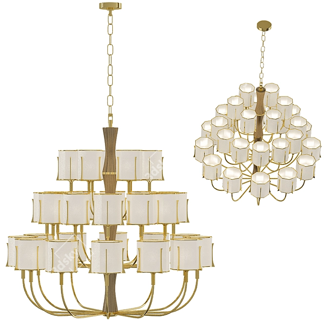 Glowing Elegance: Officina Luce 3D model image 1