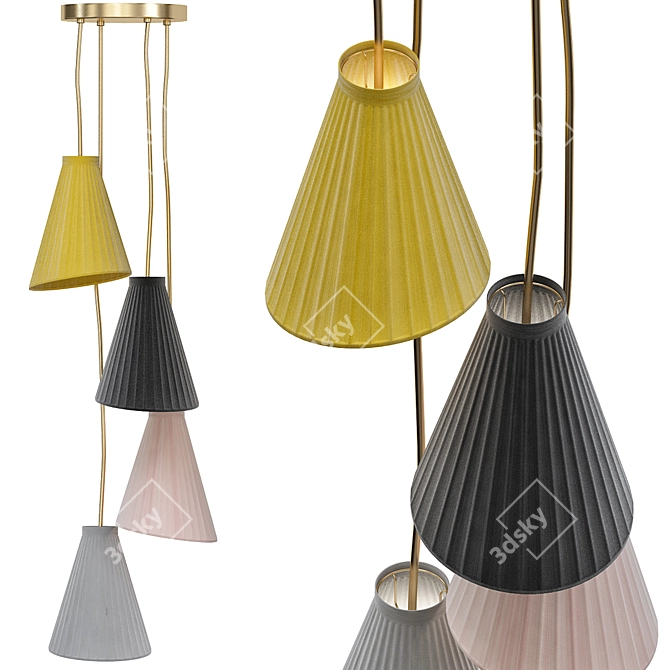 Modern Pendant Lighting: Stylish Hanging Lights 3D model image 1