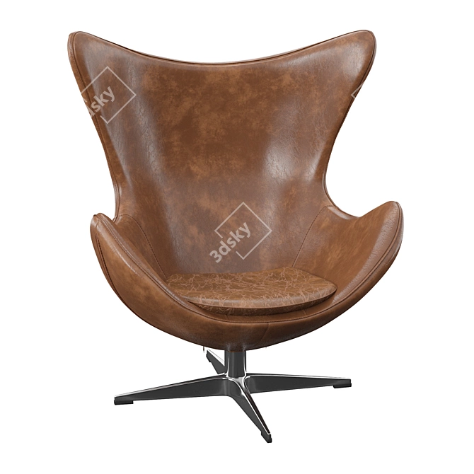 Cozy Balloon Swivel Chair 3D model image 2