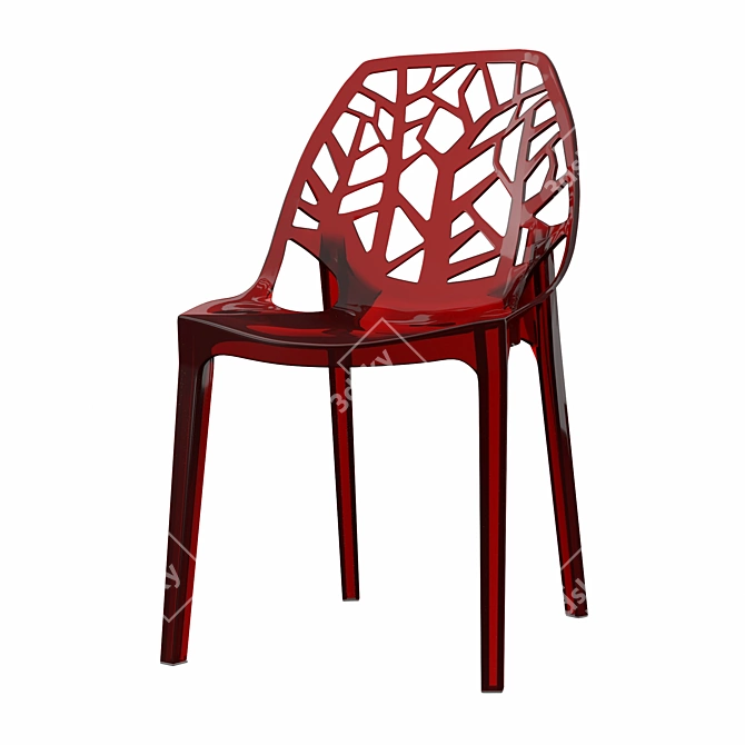 Sophisticated Kimonte Dining Chair 3D model image 1