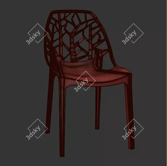 Sophisticated Kimonte Dining Chair 3D model image 3