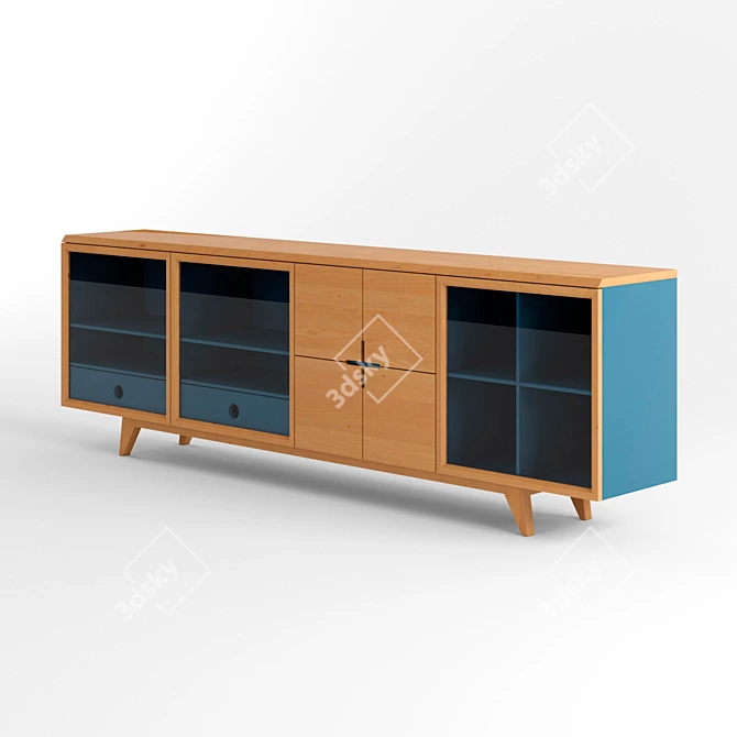 Functional Chest of Drawers 3D model image 2