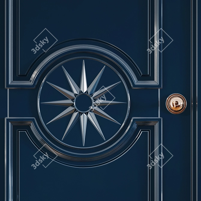 Royal Essence: Elegant Door by Accent 3D model image 2