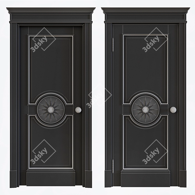 Royal Essence: Elegant Door by Accent 3D model image 3