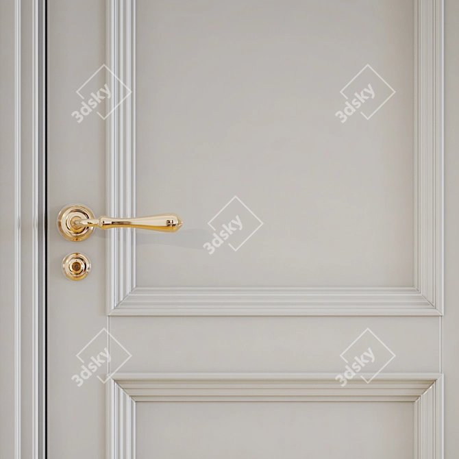 Elegant Interior Doors: Classic Design 3D model image 2