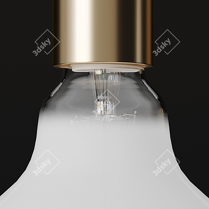 Stylish Aura Cluster Pendant Light 3D model image 3