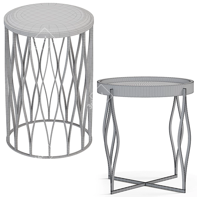 Elegant PREGNO Casanova Coffee Tables 3D model image 2