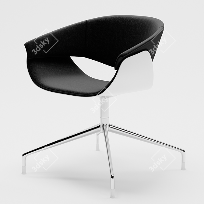 Elegant B&B Sina Chair 3D model image 2