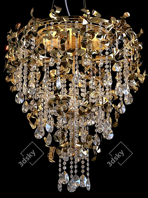 Romeo SP10 Gold D600 Chandelier 3D model image 2