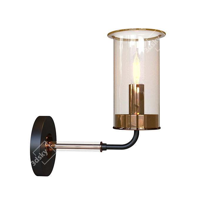 Elegant Freya Tera Wall Sconce 3D model image 1