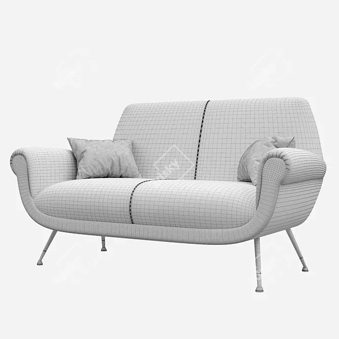 Albert & Ile MINOTTI: Stylish Sofa for Modern Living 3D model image 2