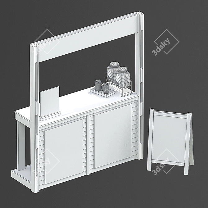 Beverage Dispenser Stand 3D model image 3