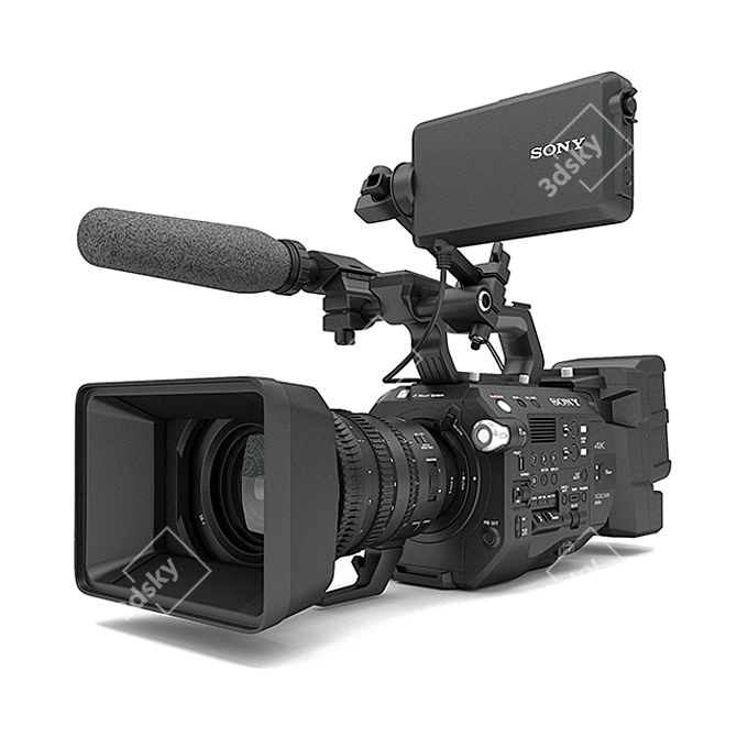 Sony FS7-II: Ultimate Broadcasting Camera 3D model image 1