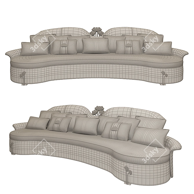 New Liberty Style Sofa 3D model image 2