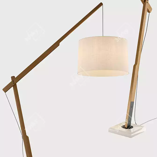 Sarsa Arteriors Home Floor Lamp 3D model image 2