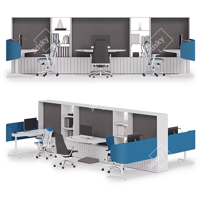 Elevate Your Workspace: Herman Miller Locale 3D model image 2