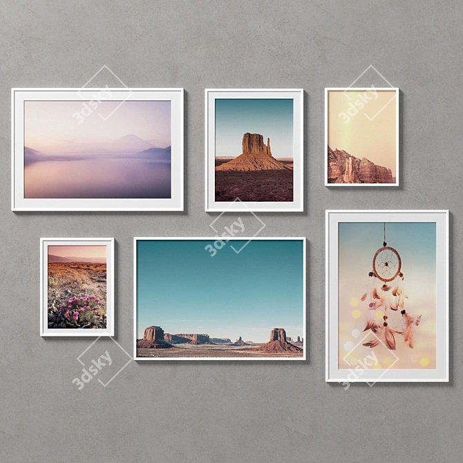 Eclectic Frames Collection 3D model image 1