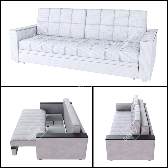 Luxurious Jonas Sofa - Contemporary Elegance for Your Home 3D model image 3